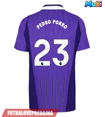 Lacne Muži Futbalové dres Tottenham Hotspur Pedro Porro #23 2026-27 Krátky Rukáv - Tretina